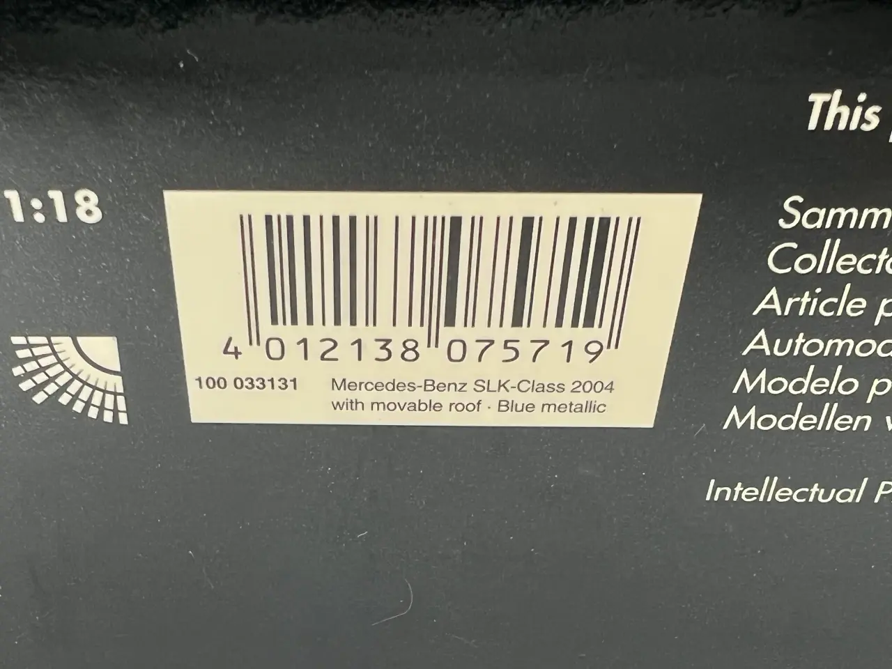 Billede 11 - 2004 Mercedes-Benz SLK 1:18 Sjælden udbudt model