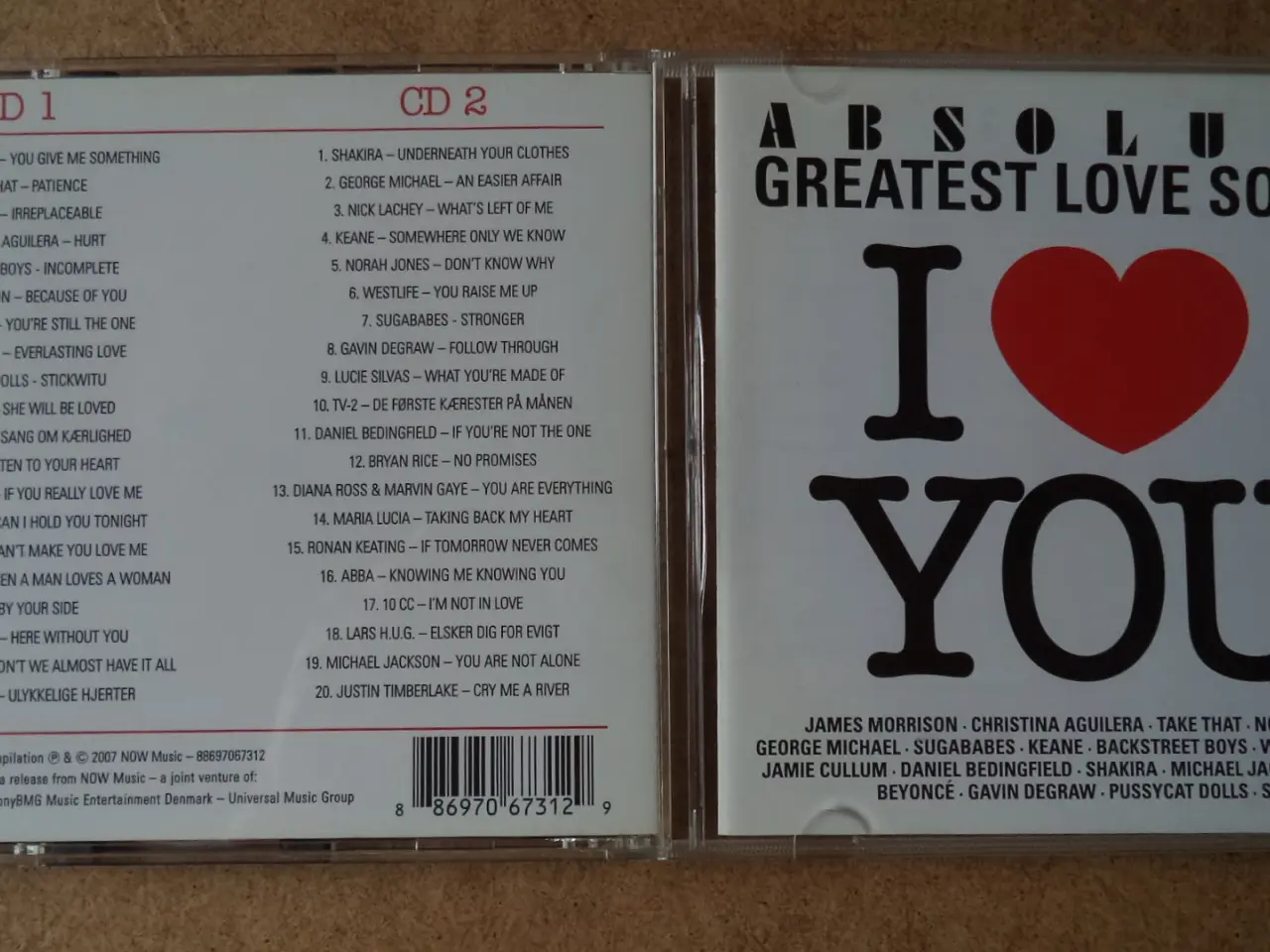 Billede 1 - Opsamling ** Absolute Greatest Love Songs (2-CD)  