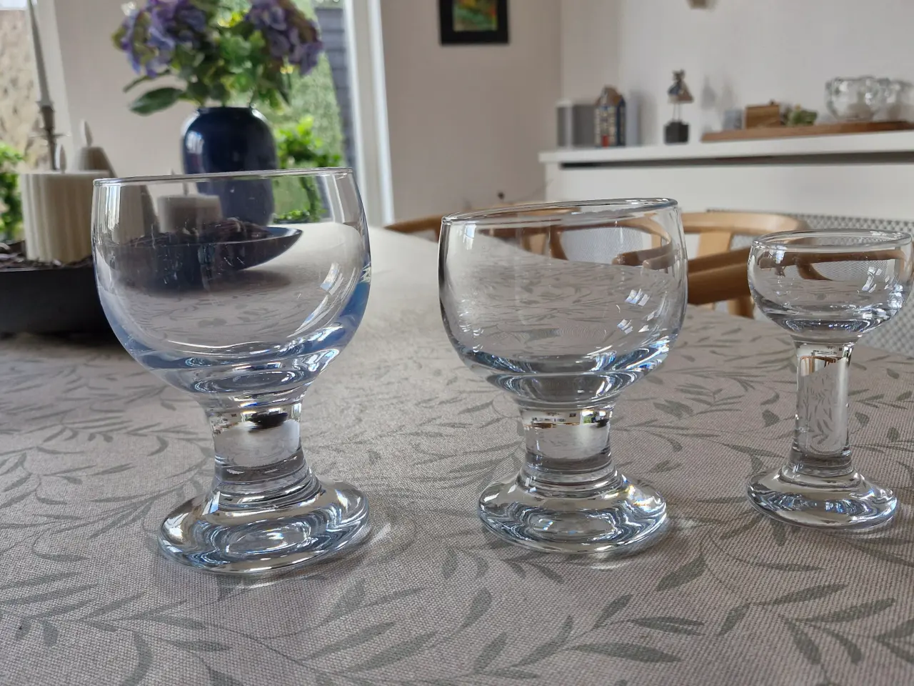 Billede 1 - Holmegård kroglas rødvin, hvidvin, snaps