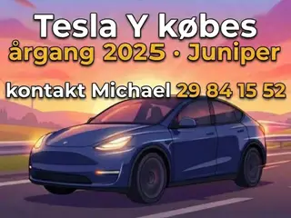 Tesla Y købes, med AWD & HW4