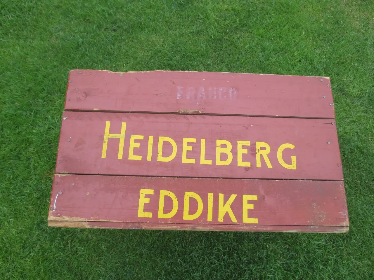 Billede 2 - 1 stk Heidelberg Eddike Trækasse