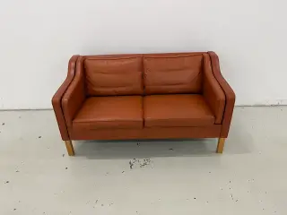 Eksklusiv Mogens Hansen MH195 2 Pers.Sofa i cognac