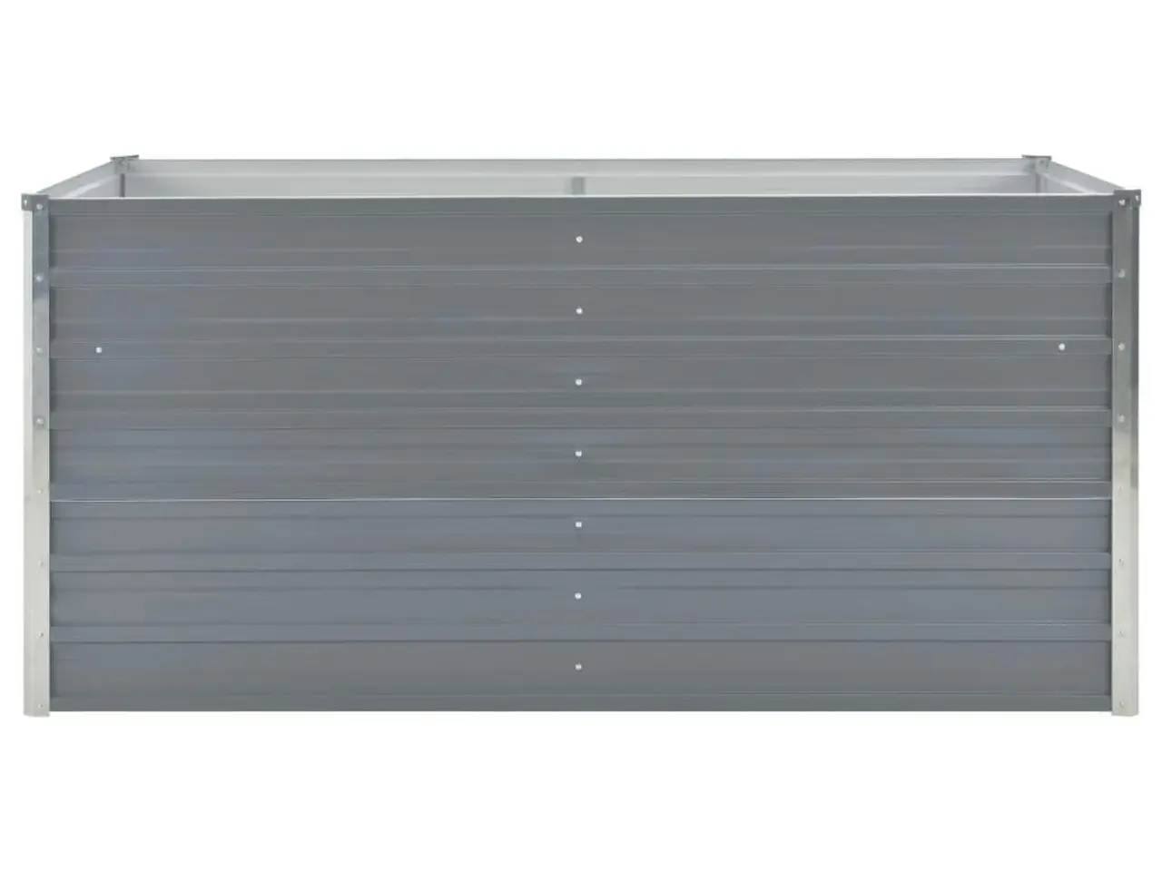 Billede 4 - Hævet havekasse 160 x 80 x 45 cm galvaniseret stål grå
