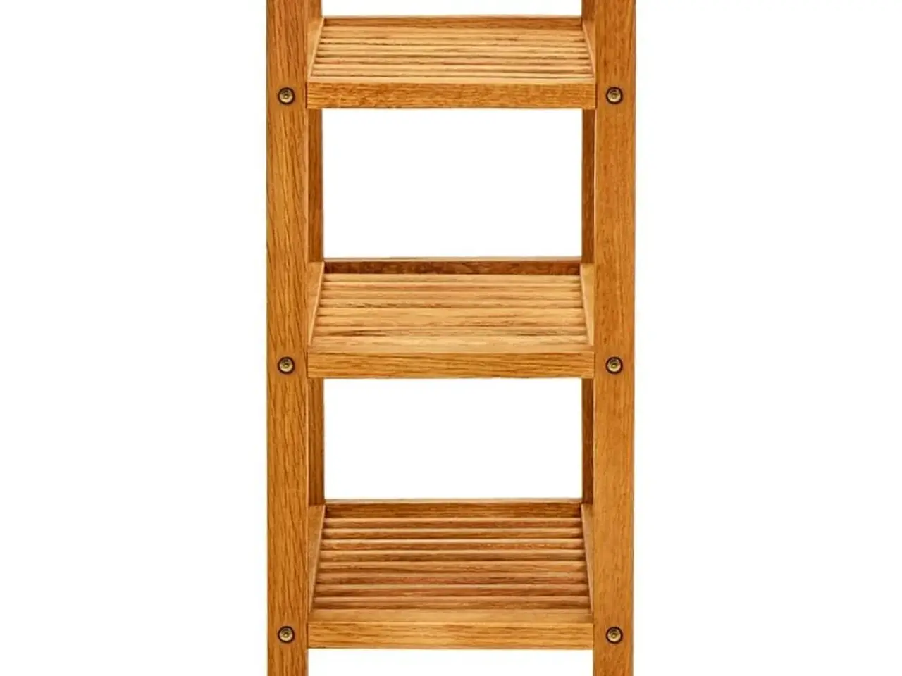 Billede 3 - Skostativ med 3 hylder 50x27x60 cm massivt egetræ