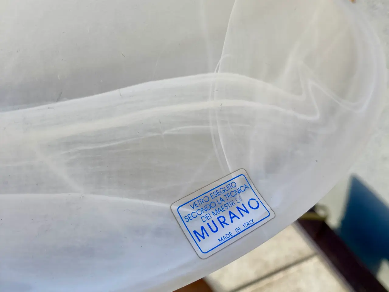 Billede 3 - Bordlampe med Murano glas