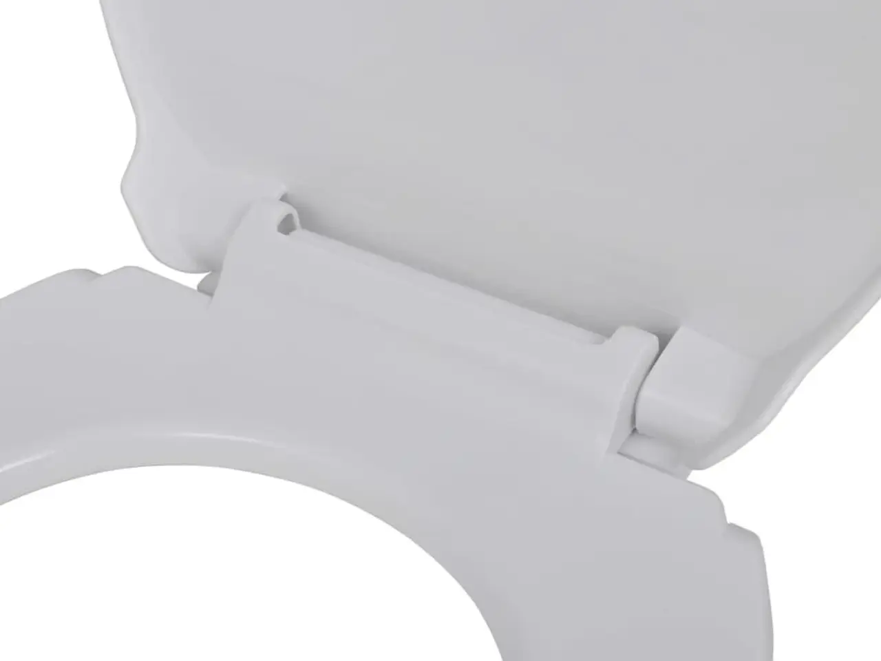 Billede 4 - Soft close-toiletsæde - oval, hvid polypropylen