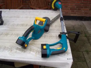 græstrimmer og heækkeklipper