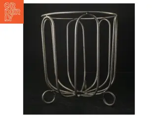 Metal Frugt Skål Trådkurv på fod (str. H 25 cm ø. 22 cm)