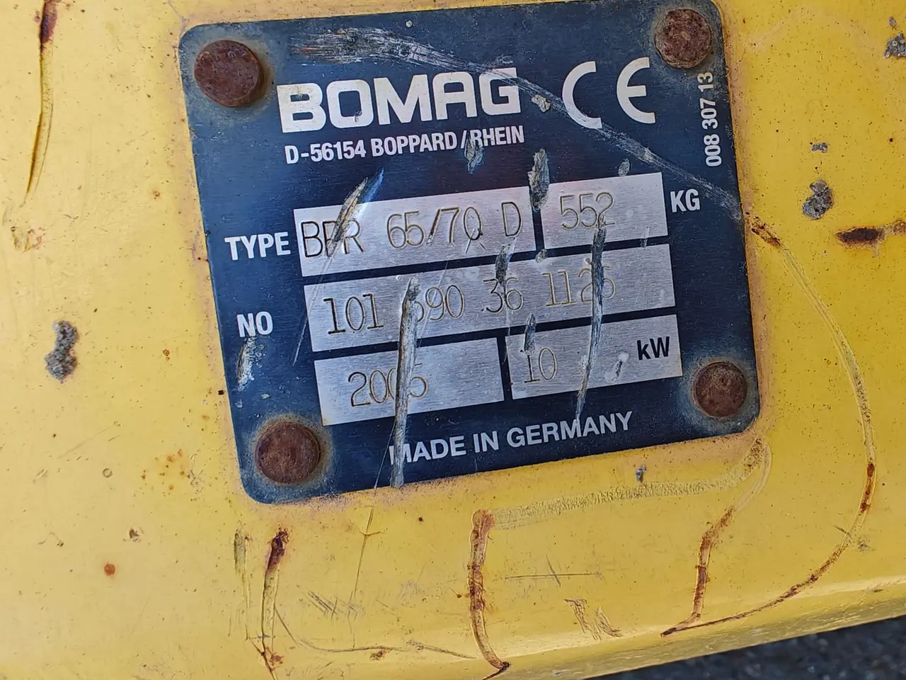 Billede 5 - Bomag BPR 65/70D Solid 500kg Diesel stamper