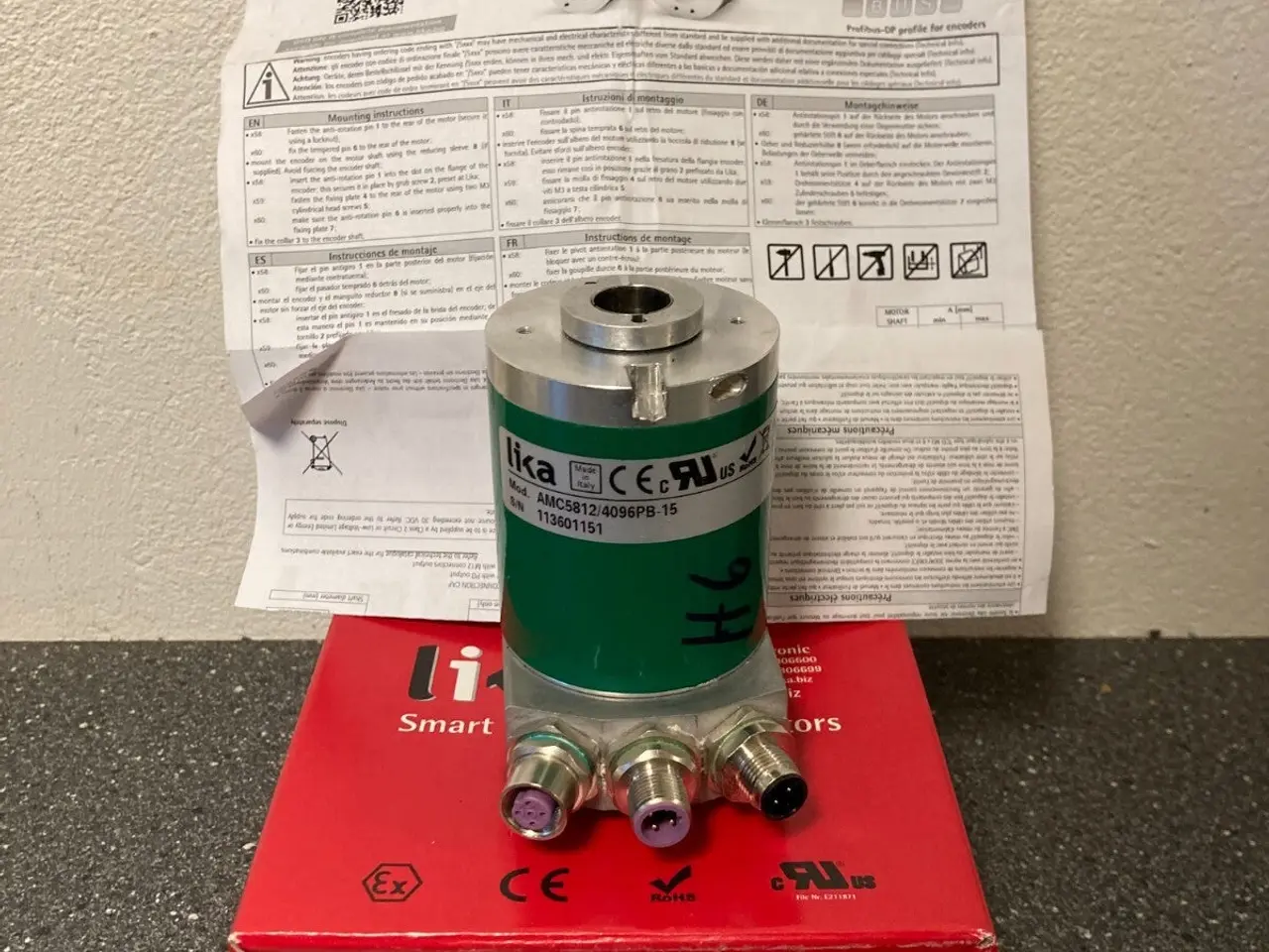 Billede 2 - Lika AMC5812/4096PB-15 Rotary Encoder med Profibus