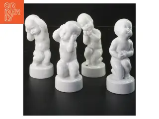Porcelænsfigurer af de fire piner (str. 4 stk 11,5 cm) fra Bing & Grøndahl