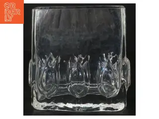 Flereformet glaskrukke (str. 13x14x6 cm)