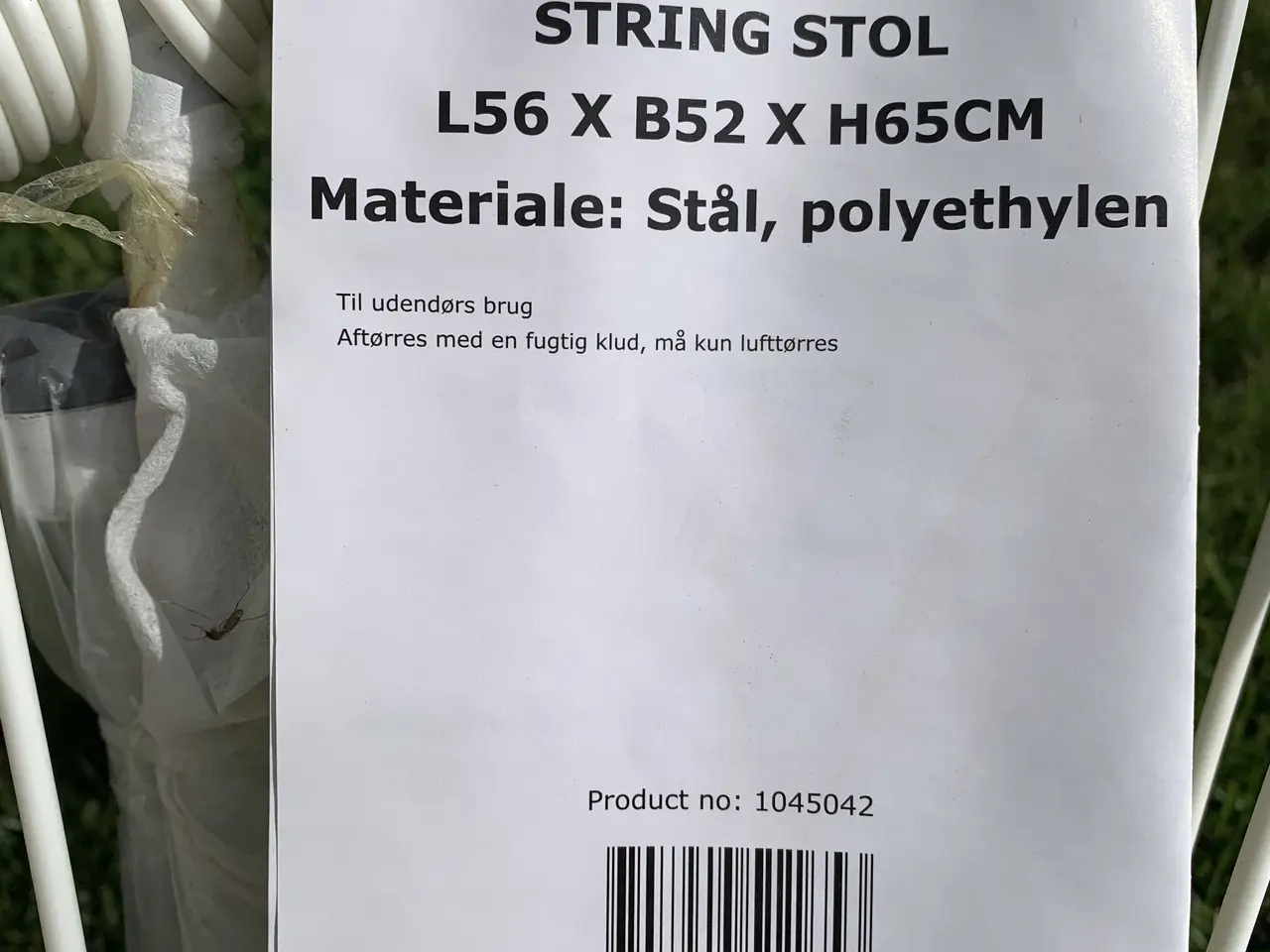 Billede 7 - 8 stk. flotte hvide IDdesign string loungestole – 