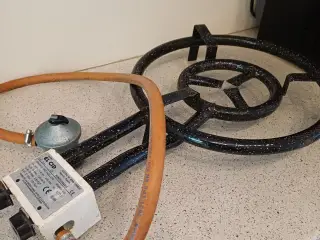 Stor gasbrænder 40 cm 2 brændere