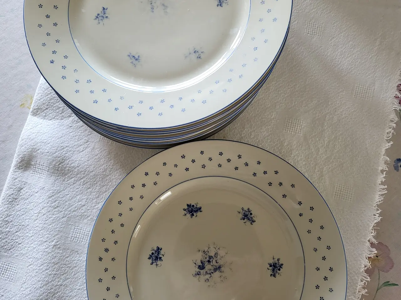 Billede 2 - Charmerende og unikt retro spisestel (ca. 1925) –