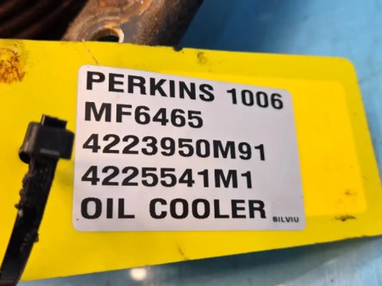 Billede 12 - Perkins 1006 Oliekøler 4223950M91