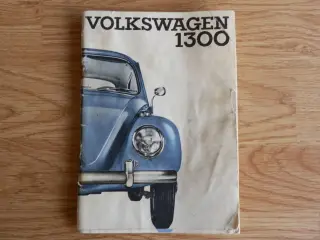 Instruktionsbog til VW 1300 årg. 1965