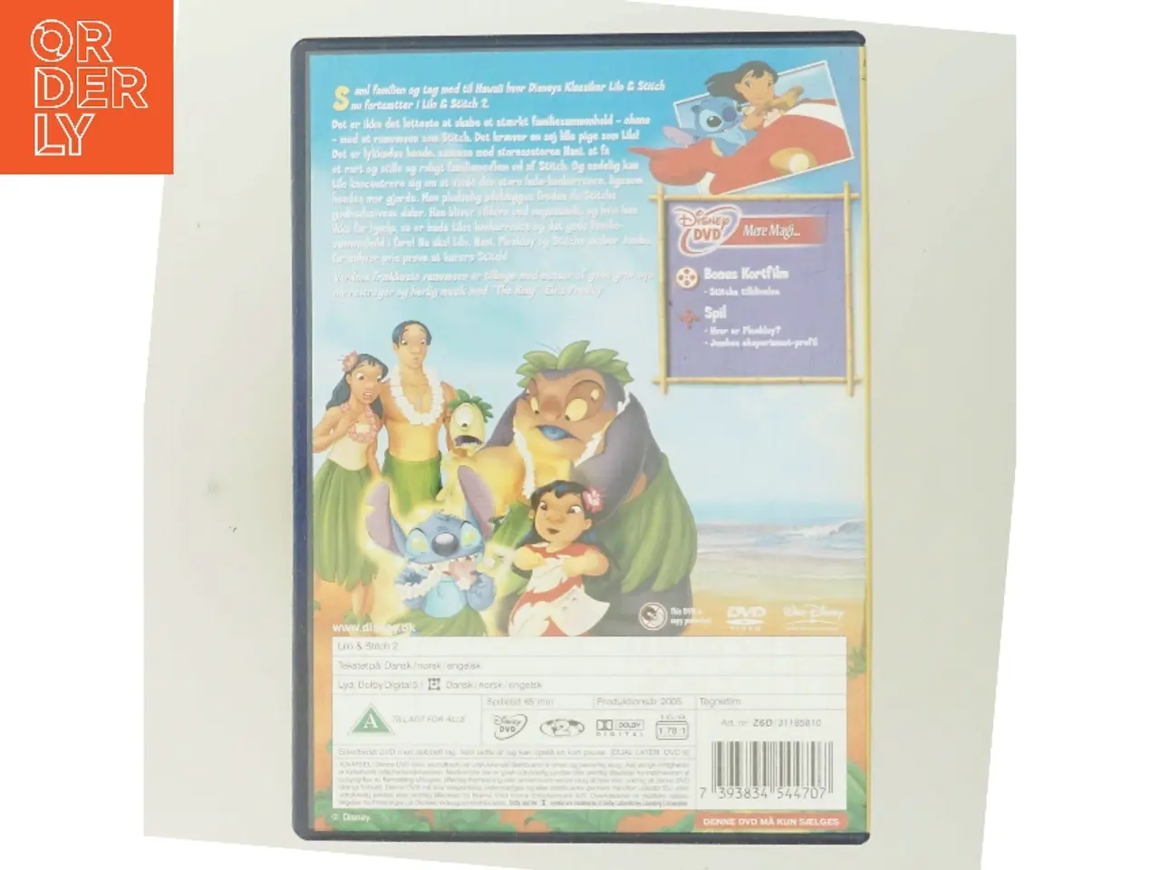 Billede 3 - Lilo & Stitch 2 med Tegnefilmfigurerne Lilo og Stitch samt øvrige figurer fra Lilo & Stitch-universet (DVD)