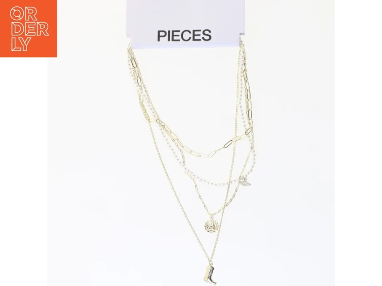 Billede 1 - Flerlaget halskæde fra Pieces (str. 46 cm)