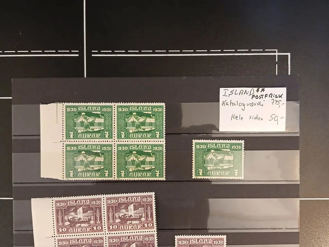 Billede 1 - Island (314) Postfriske** frimærker 1000 års serie