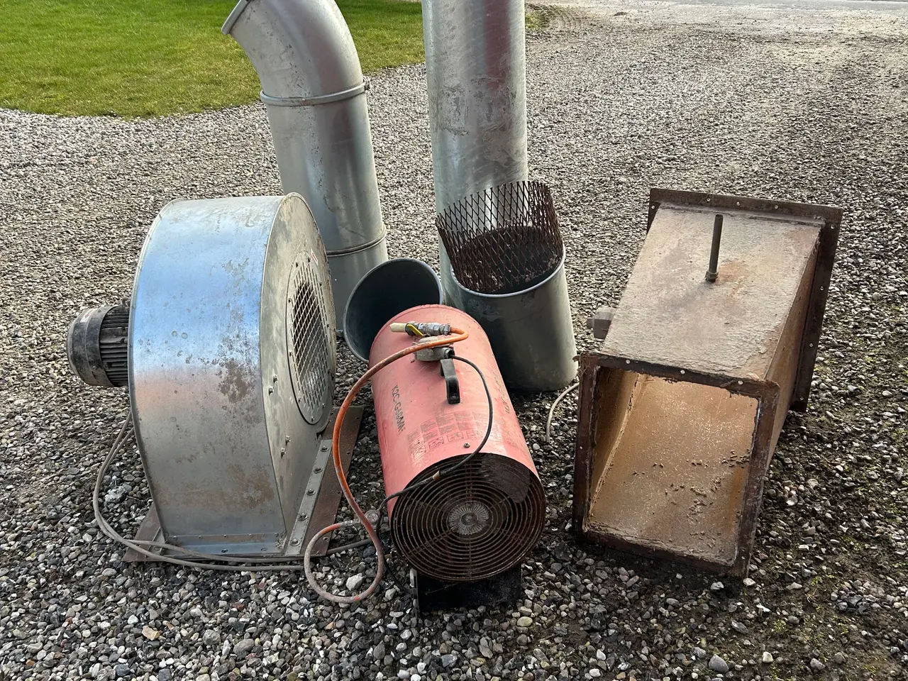 Billede 2 - Gasovn / blæser/ rør