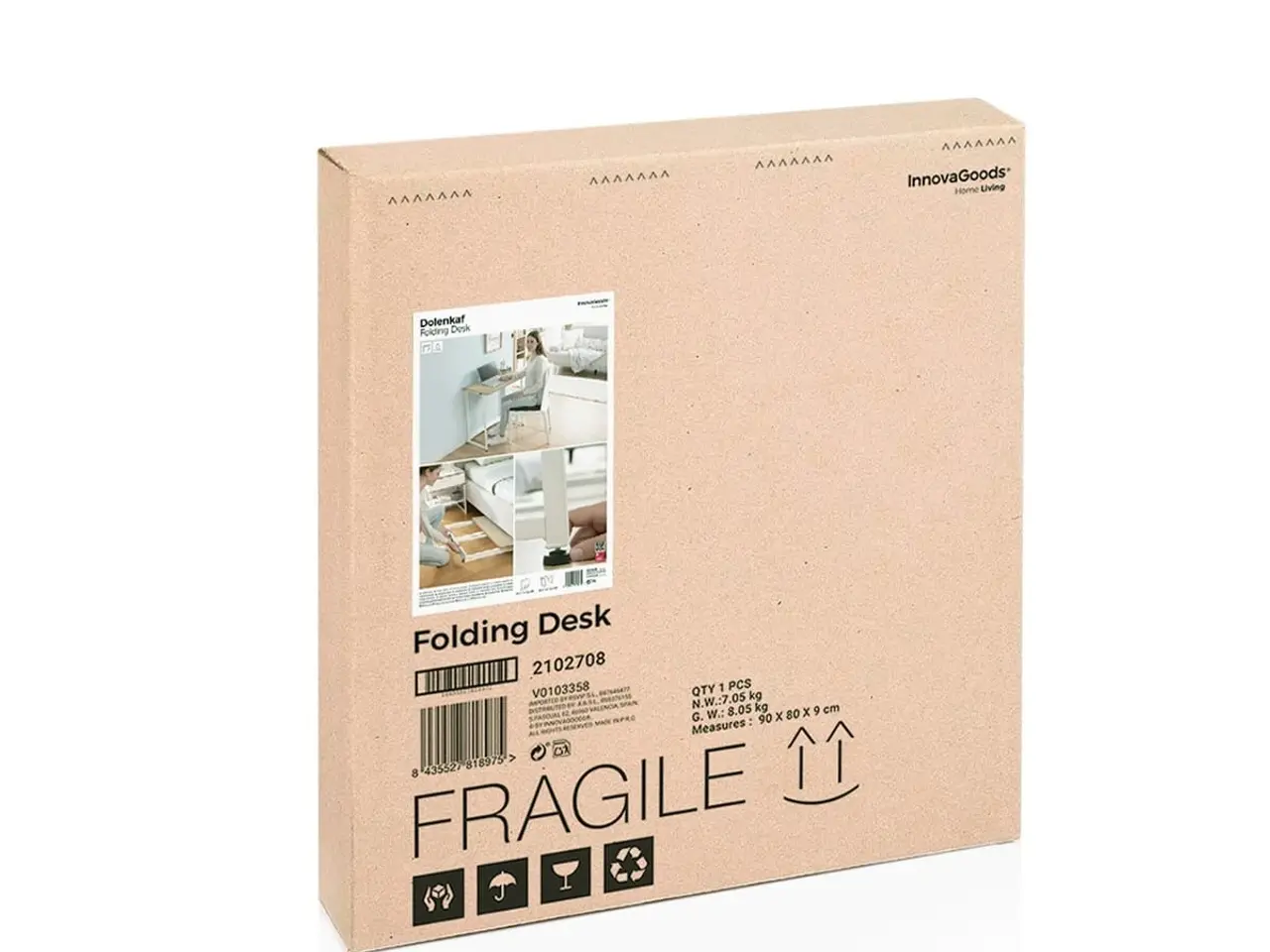 Billede 2 - Folding skrivebord Dolenkaf - foldbart, pladsbesparende