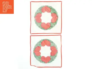 Juleduge med hjerte design (str. 27x26 cm)