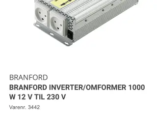 Omformer/converter bil/båd