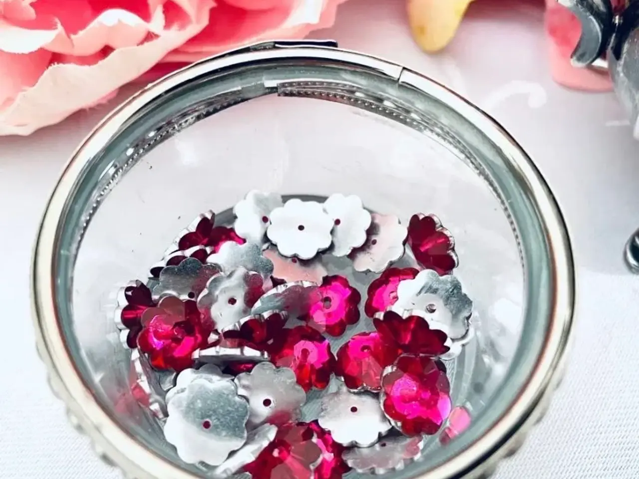 Billede 1 - Blomster pink dekoration/ hobby 