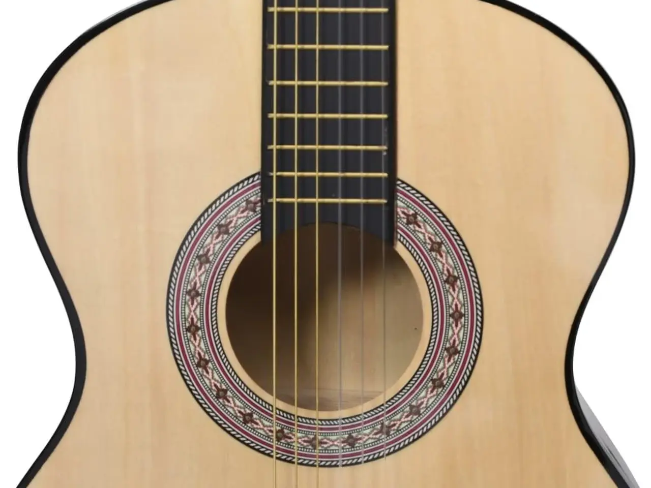 Billede 7 - Klassisk guitarsæt til begyndere 4/4 (39") - 12 dele, natur