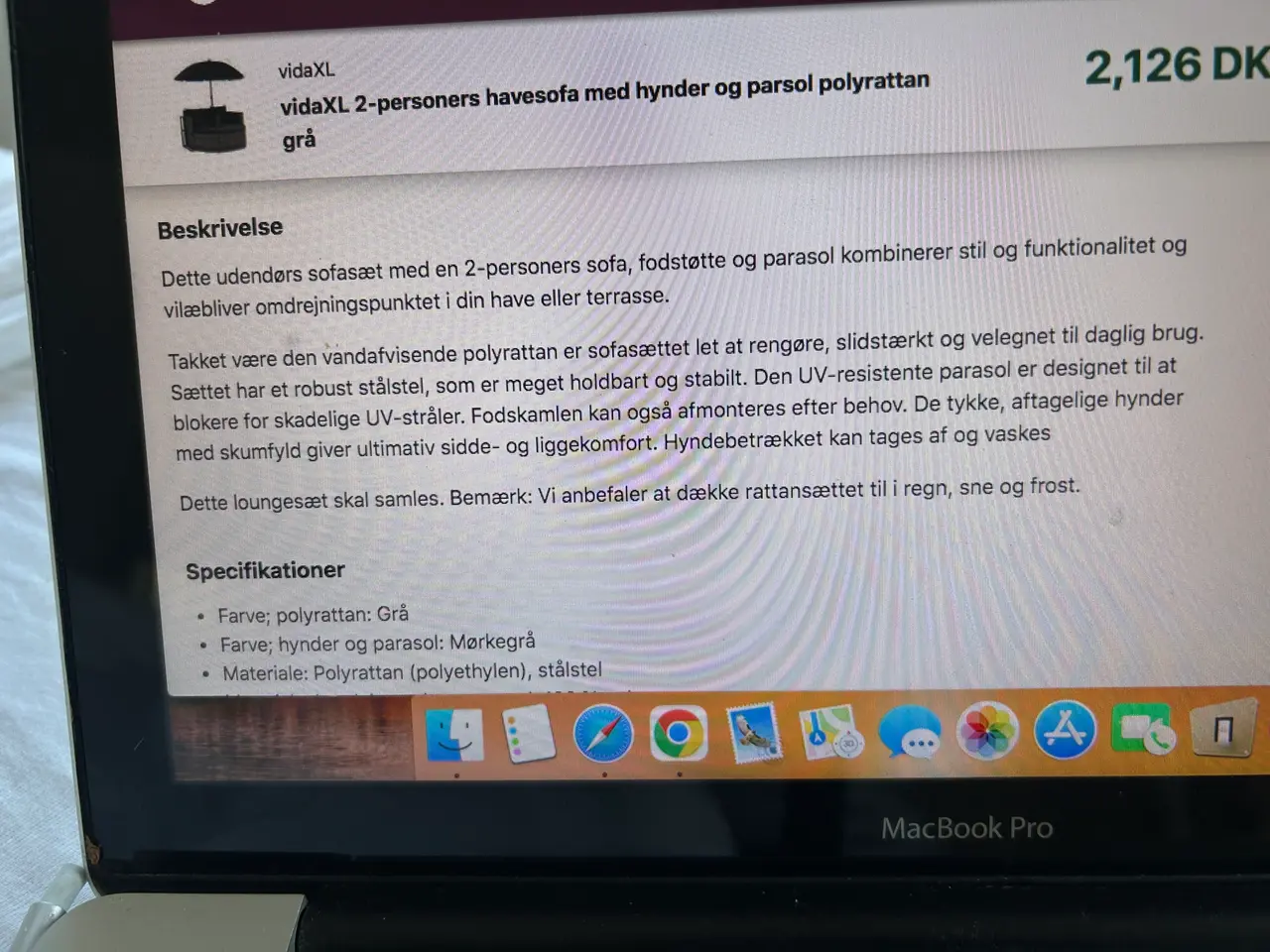 Billede 15 - Flot 2 person havesofa