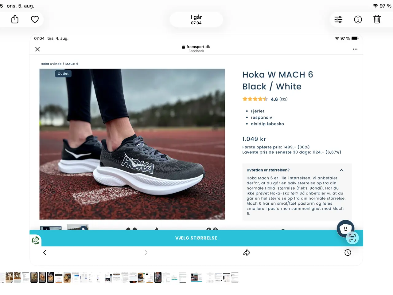 Billede 7 - Nye Hoka MACH 6 str 37,5