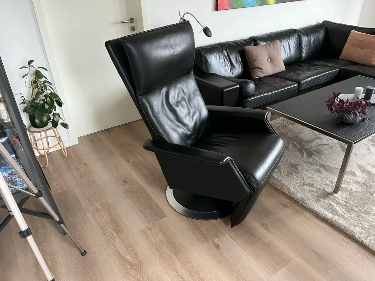 Billede 5 - Eksklusiv Berg Furniture Ceto/Alto i sort læder.
