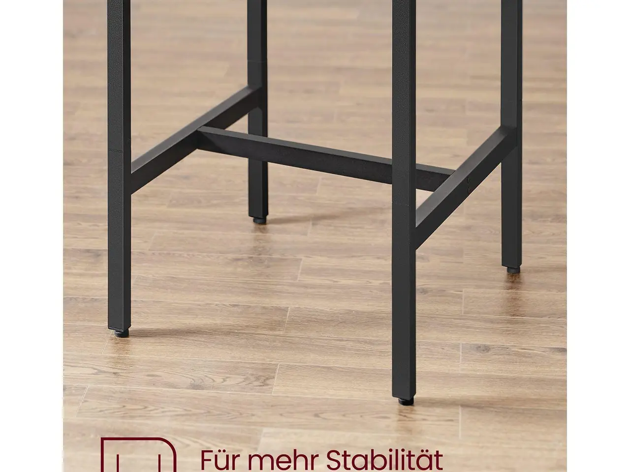 Billede 7 - Barsæt med bord og 2 barstole - vintagebrun/sort
