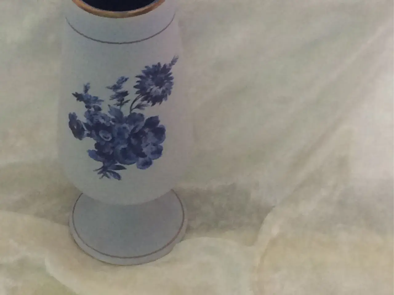 Billede 1 - Vase Blue rose nr 1840