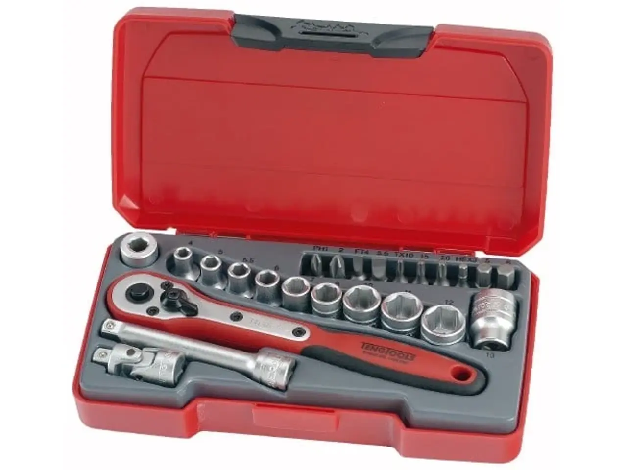 Billede 1 - Topnøglesæt Teng Tools med T1424 ¼\" □-fatning