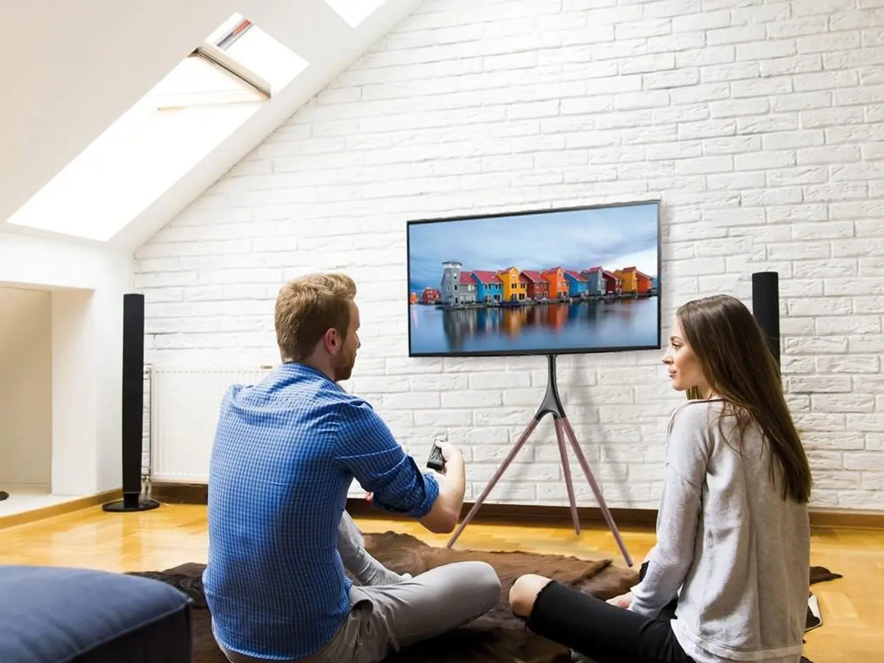 Billede 7 - TV gulvstativ TECHly ICA-TR18SAM 45-65" - valnød