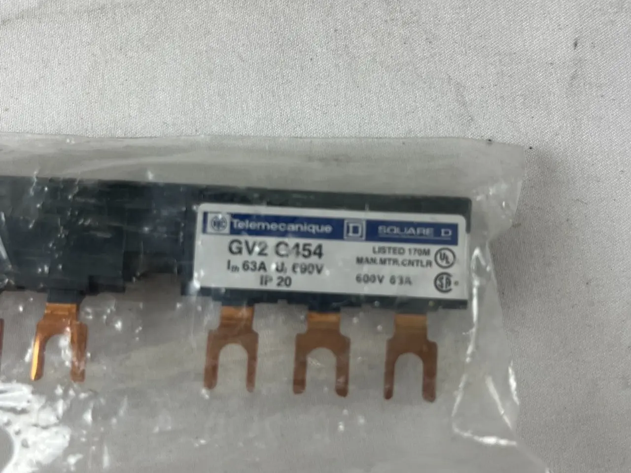 Billede 3 - Telemecanique GV2C154 Busbar Comb stik 3P 63A 690V