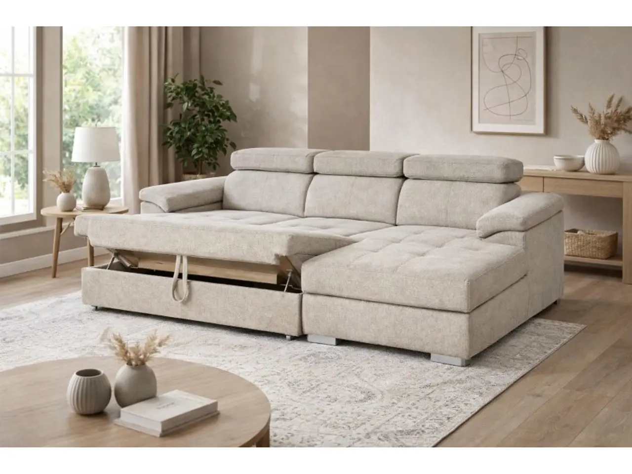 Billede 4 - Stitch Sovesofa højrevendt Med Indbygget Sengeudtræk