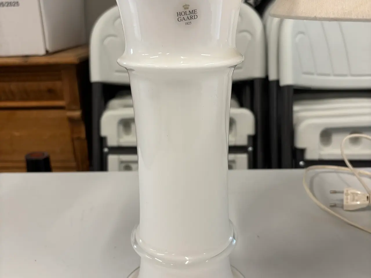 Billede 2 - Holmegaard vase og lampe