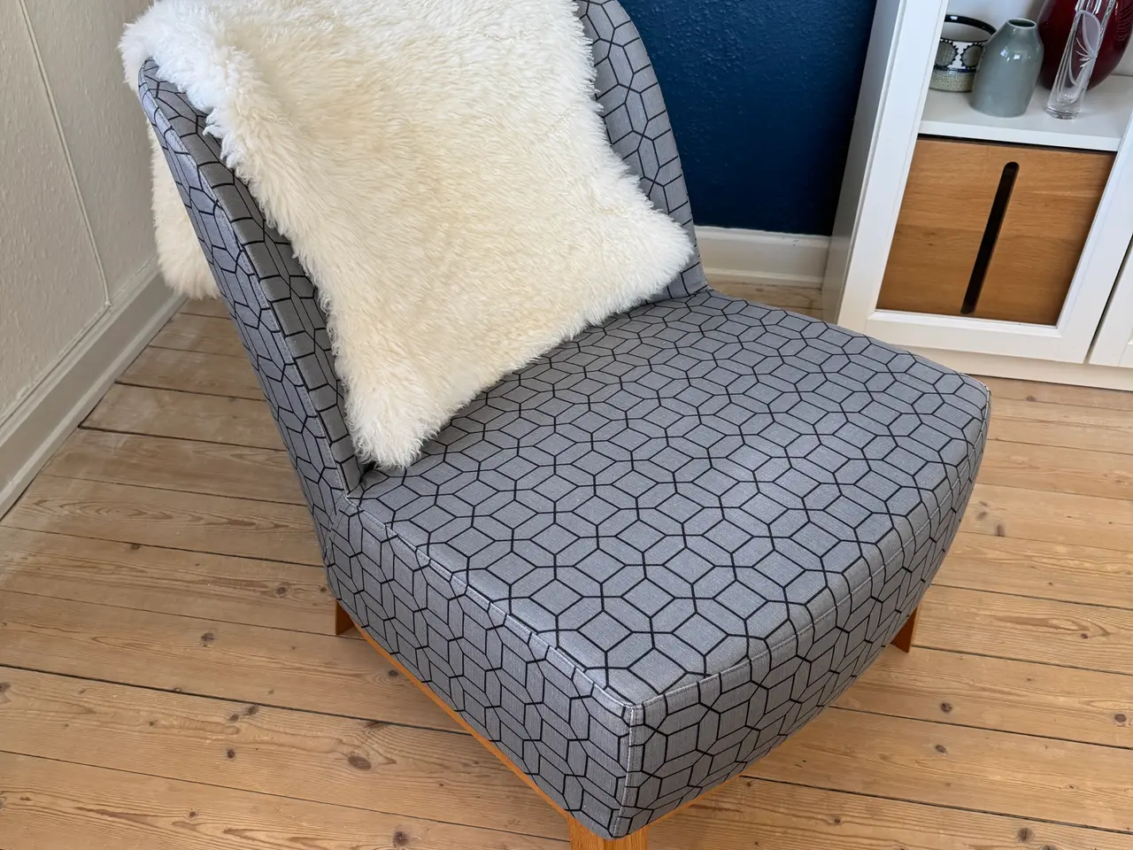 Billede 5 - IKEA Stockholm loungestol grå mønstret stof
