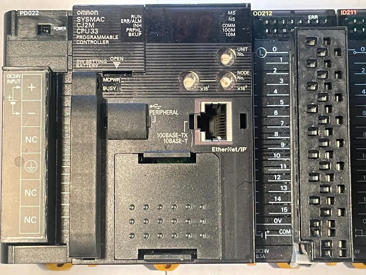 Billede 3 - Omron SYSMAC CJ2M-CPU33 PLC System med CJ1W-ETN21