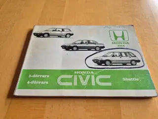 Instruktionsbog HONDA CIVIC.