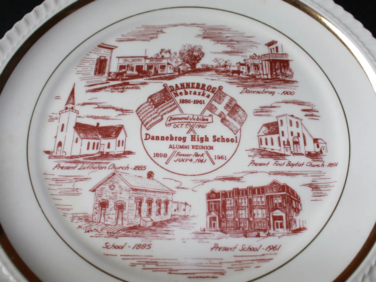 Billede 3 - Platte, "Dannebrog, Nebraska, 1886 - 1961"