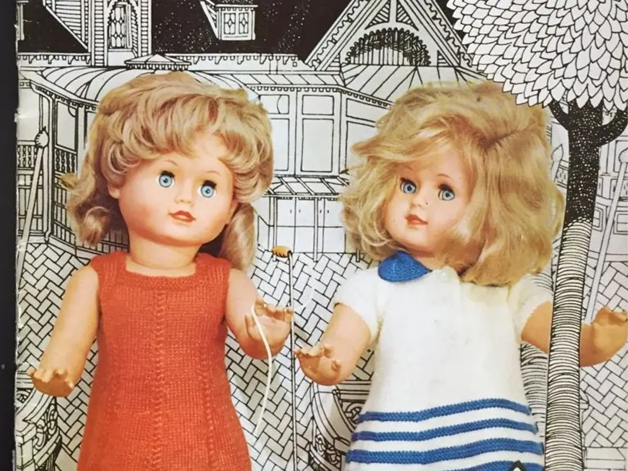 Billede 1 - 1971 - Strik / Hækl DUKKETØJ - dukkejournal