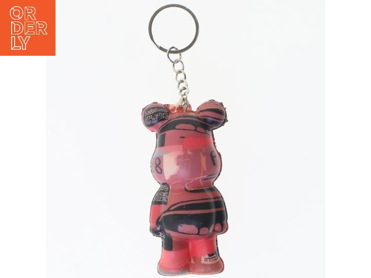 Billede 2 - Nøglering med bamsefigur fra Bearbrick (str. 8,5 cm)