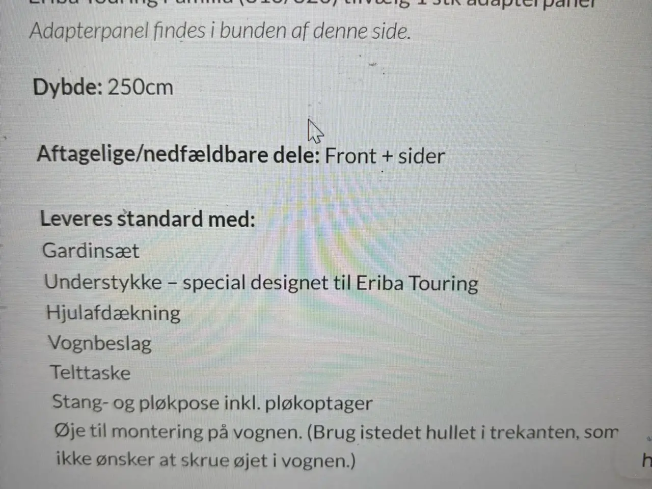 Billede 6 - Fortelt Isabella Eriba Touring