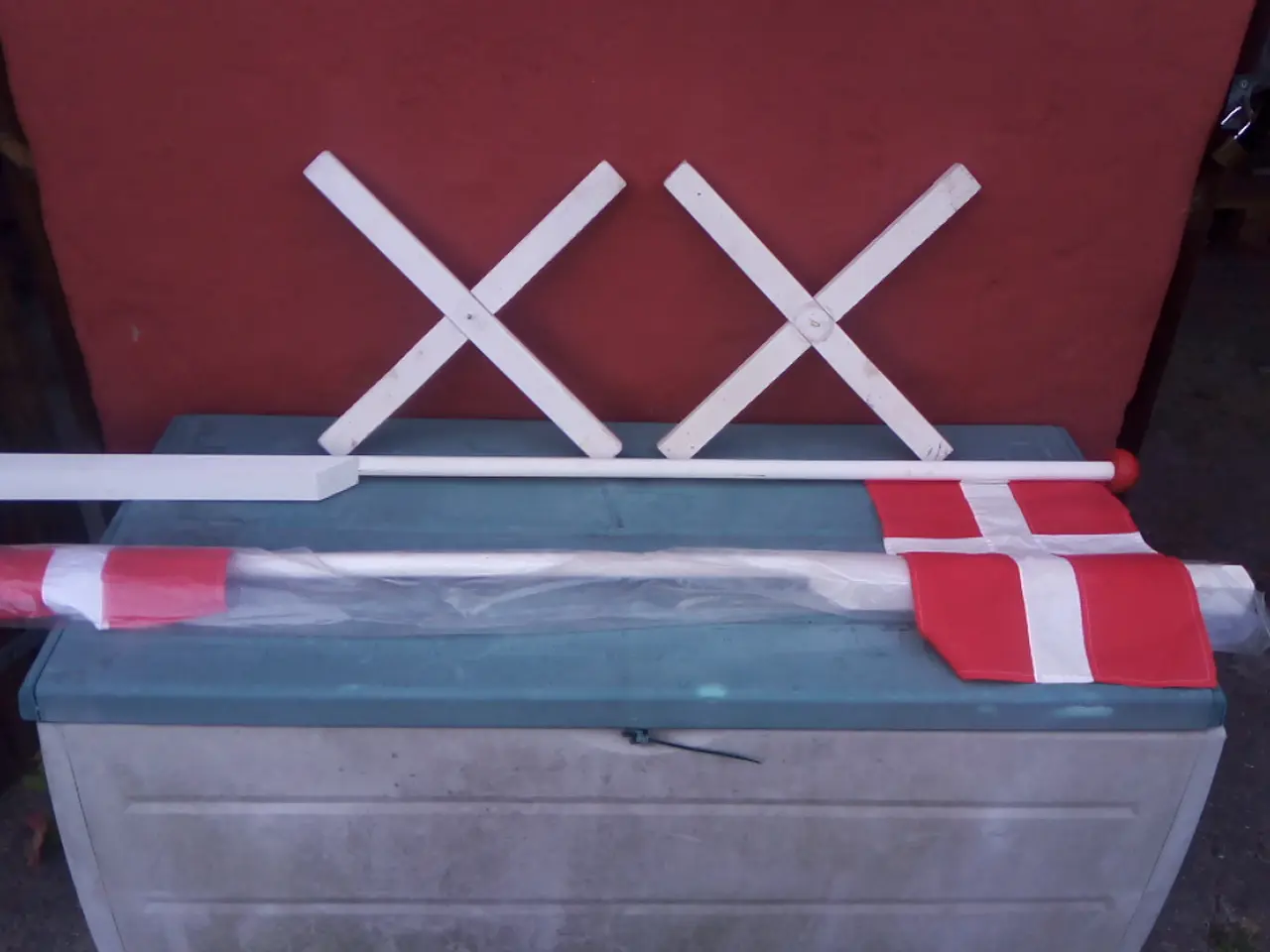 Billede 2 - FLAGSTANG / DANMARK / RØDT FLAG / ROTHSCHILD / X2
