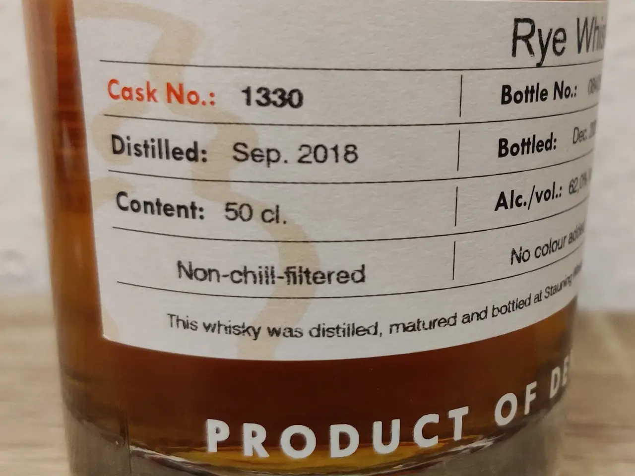 Billede 2 - Stauning Rye Whisky Private Cask Bottle