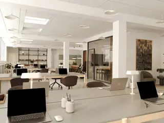 Indbydende og effektivt kontor i NV